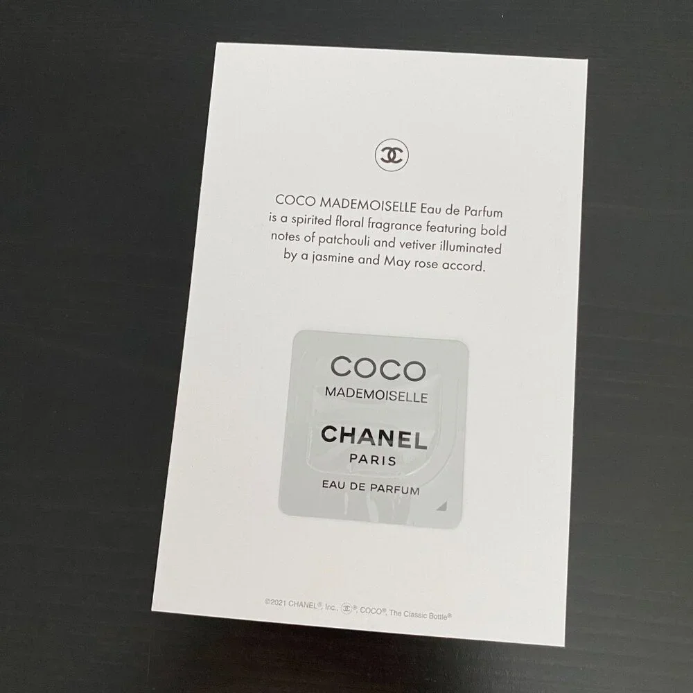 Chanel 5-pc blotter single use samples
